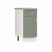 Кухонный модуль напольный 40х84х53,6 см Твэгги зеленый 1 полка/1 ящик