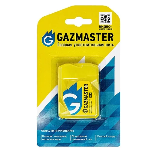 Нить для герметизации резьбы Gazmaster полимерная 25 м