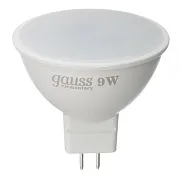 Лампа светодиодная Gauss GU5.3 6500К 9 Вт 680 Лм 180-240 В рефлектор MR16 матовая Лампа светодиодная Gauss GU5.3 6500К 9 Вт 680 Лм 180-240 В рефлектор MR16 матовая