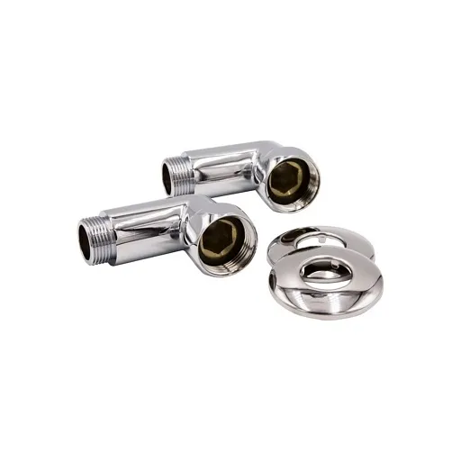 Соединитель угловой для полотенцесушителя VRT 3/4 ВР(г) х 1/2 НР(ш) хром (2 шт.) Соединитель угловой для полотенцесушителя VRT 3/4 ВР(г) х 1/2 НР(ш) хром (2 шт.)