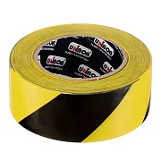 Лента сигнальная Unibob желто-черные полоски 50 мм 50 м Лента сигнальная Unibob желто-черные полоски 50 мм 50 м