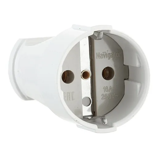 Розетка Navigator 16 А 220-250 В белая (613666/) Розетка Navigator 16 А 220-250 В белая (613666/)