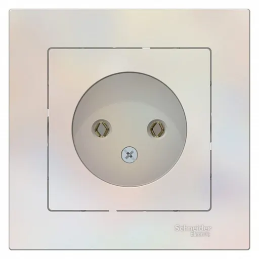 Розетка Systeme Electric AtlasDesign встраиваемая жемчуг без заземления (ATN000440) Розетка Systeme Electric AtlasDesign встраиваемая жемчуг без заземления (ATN000440)