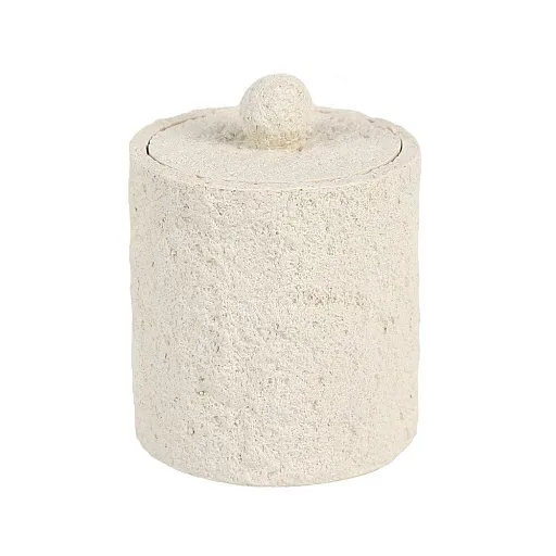 Контейнер для ватных палочек Fora Travertine настольный с крышкой полирезин бежевый (FOR-TVN050) Контейнер для ватных палочек Fora Travertine настольный с крышкой полирезин бежевый (FOR-TVN050)