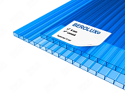 Сотовый поликарбонат BEROLUX 6 мм синий