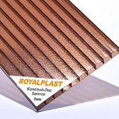 Сотовый поликарбонат 8 мм ROYALPLAST колотый лед премиум Сотовый поликарбонат 8 мм ROYALPLAST колотый лед премиум