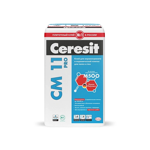 Клей для плитки и керамогранита Ceresit CM 11 PRO 25 кг Клей для плитки и керамогранита Ceresit CM 11 PRO 25 кг