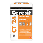 Штукатурка для ячеистого бетона Ceresit CT 24 25 кг Штукатурка для ячеистого бетона Ceresit CT 24 25 кг