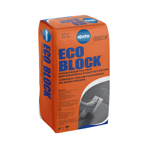 Клей для газобетона Kesto Eco Block 25 кг