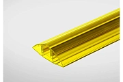 Соединительный разъемный профиль для поликарбоната 6-10 мм жёлтый