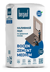 Наливной пол Bergauf Boden Zement Medium 25 кг Наливной пол Bergauf Boden Zement Medium 25 кг