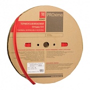 Трубка термоусадочная EKF PROxima ТУТ нг 120/60 мм красная (25 м)