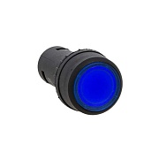 Кнопка плоская EKF PROxima SW2C-10D 24 В IP54 без фиксации с подсветкой синяя (10 шт.) (sw2c-md-b-24)