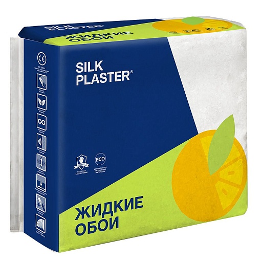 Жидкие обои Silk Plaster Оптима 060 серые 0,878 кг