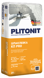 Шпаклевка полимерная финишная Plitonit КП PRO белая 20 кг Шпаклевка полимерная финишная Plitonit КП PRO белая 20 кг