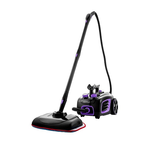 Пароочиститель Kitfort KT-932 черно-фиолетовый
