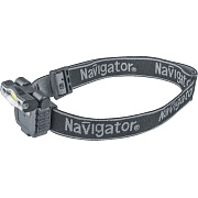 Фонарь налобный Navigator H27 NPT (93190) светодиодный 1 LED 3 Вт аккумуляторный 3,7 В Li-pol 500 мАч пластик