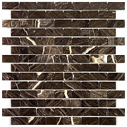 Мозаика Mir Mosaic Natural London коричневая из натурального камня 305х305х7 мм глянцевая