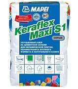 Клей для плитки/ керамогранита/ камня Mapei Keraflex Maxi S1 эластичный серый класс С2 ТЕ S1 25 кг