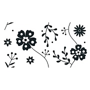 Плитка облицовочная Lavelly Skandi Flowers белая 400x200x8 мм (15 шт.=1,2 кв.м)
