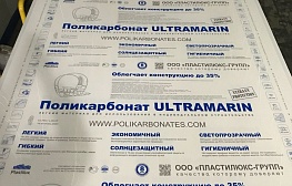 Сотовый поликарбонат ULTRAMARIN 4 мм прозрачный - фотография 1