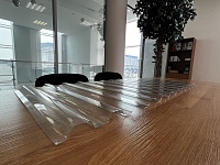 Профилированный поликарбонат C-21 SUNNEX 0,8 мм прозрачный 2x1,08 м (2,16 м2)