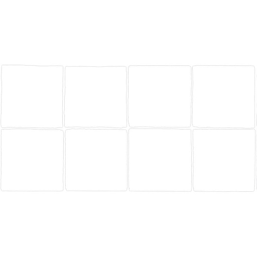 Плитка облицовочная Lavelly Skandi Mosaic белая рельеф 400x200x8 мм (15 шт.=1,2 кв.м)