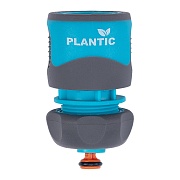 Коннектор 3/4 для шланга Plantic Light полипропиленовый с аквастопом (39369-01)