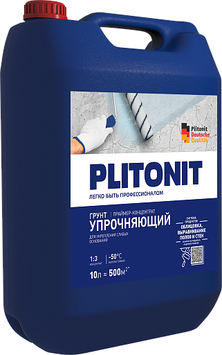 Грунт Plitonit упрочняющий концентрат 10 л