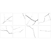 Плитка облицовочная Lavelly Skandi Marble Mosaic белая рельеф 400x200x8 мм (15 шт.=1,2 кв.м)