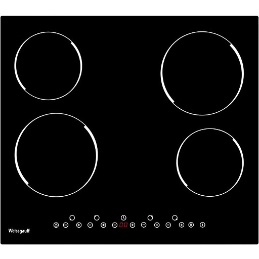 Варочная панель электрическая Weissgauff HV 640 B Black Edition 4 конфорки черная